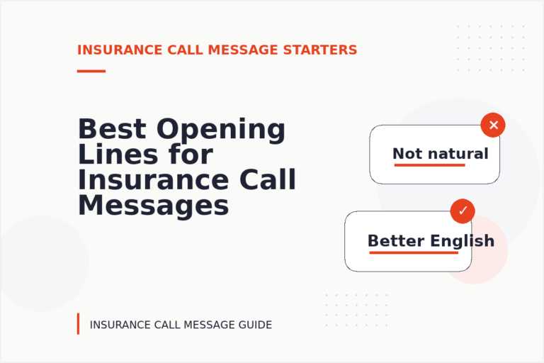 Best Opening Lines for Insurance Call Messages Best Opening Lines for Insurance Call Messages