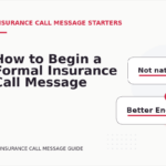 How to Begin a Formal Insurance Call Message