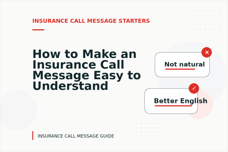 How to Make an Insurance Call Message Easy to Understand