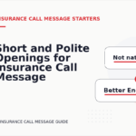Short and Polite Openings for Insurance Call Message English