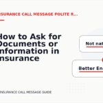 How to Ask for Documents or Information in Insurance Call Message English