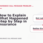 How to Explain What Happened Step by Step in Insurance Call Message English