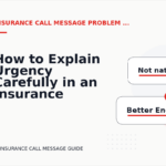 How to Explain Urgency Carefully in an Insurance Call Message