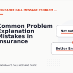 Common Problem Explanation Mistakes in Insurance Call Message English