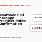 Insurance Call Message Practice: Polite Confirmation Examples