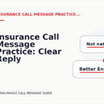 Insurance Call Message Practice: Clear Reply Patterns